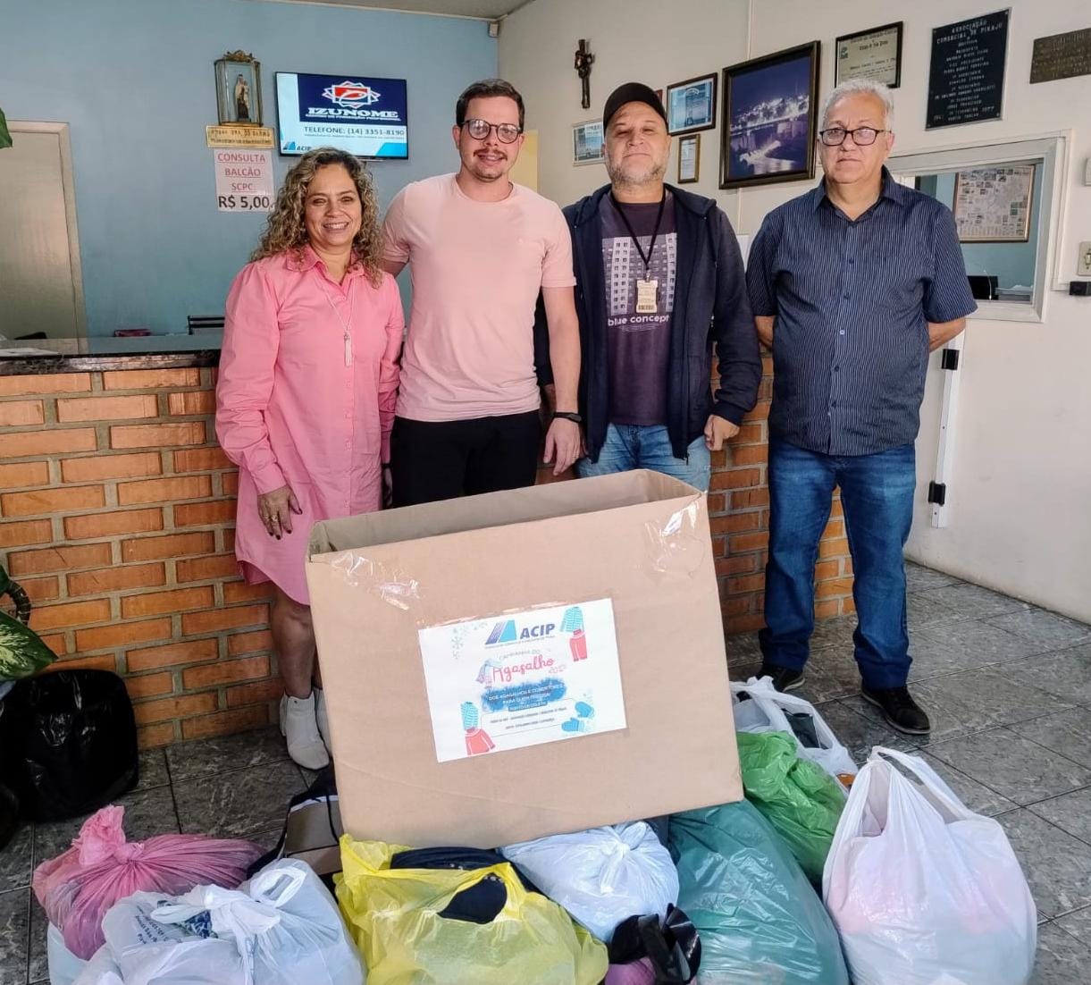 Entrega dos agasalhos arrecadados na Campanha 2025!